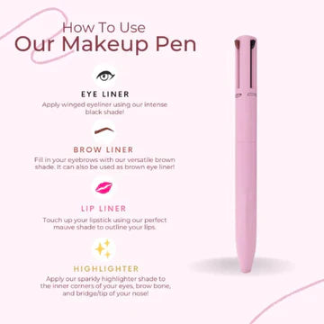 Efficient 4-in-1 Makeup Pen